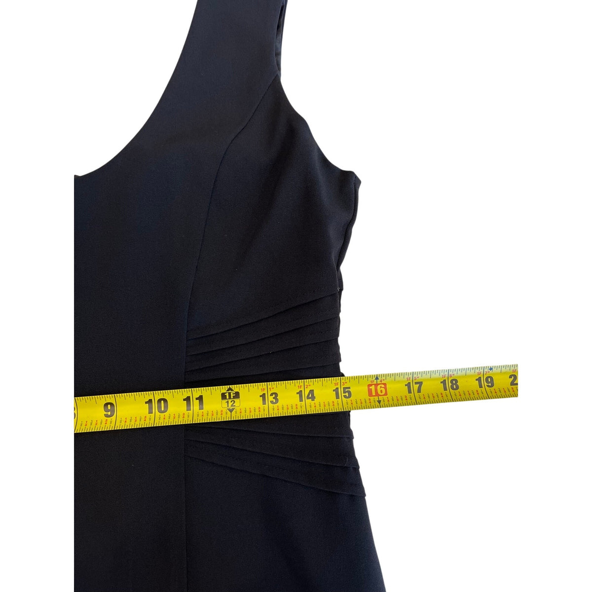 ABS Essentials Allen Schwartz Black Ruched Sheath Dress Size 6 Cocktail