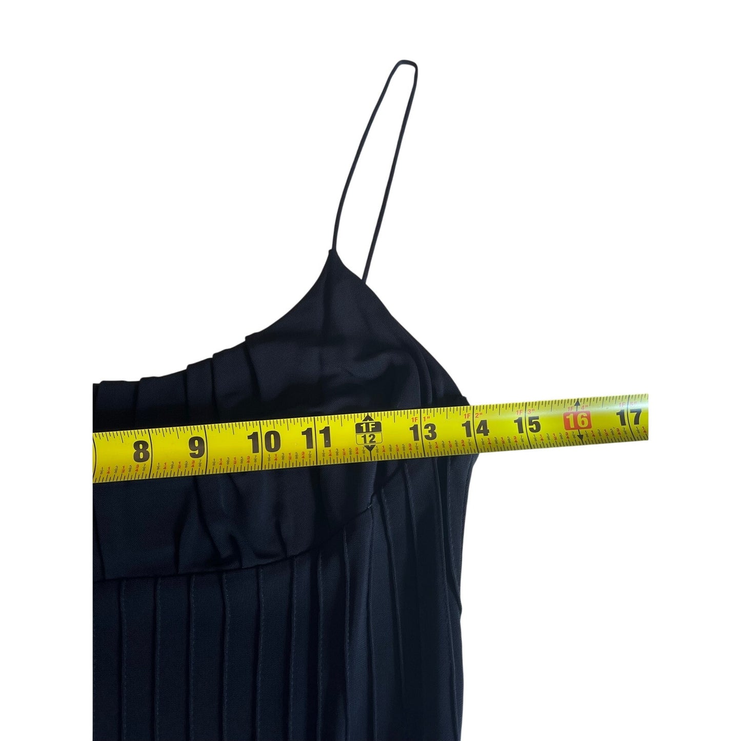 Black Sleeveless Pleated Bust Corset Midi Dress Fitted Slip Dress