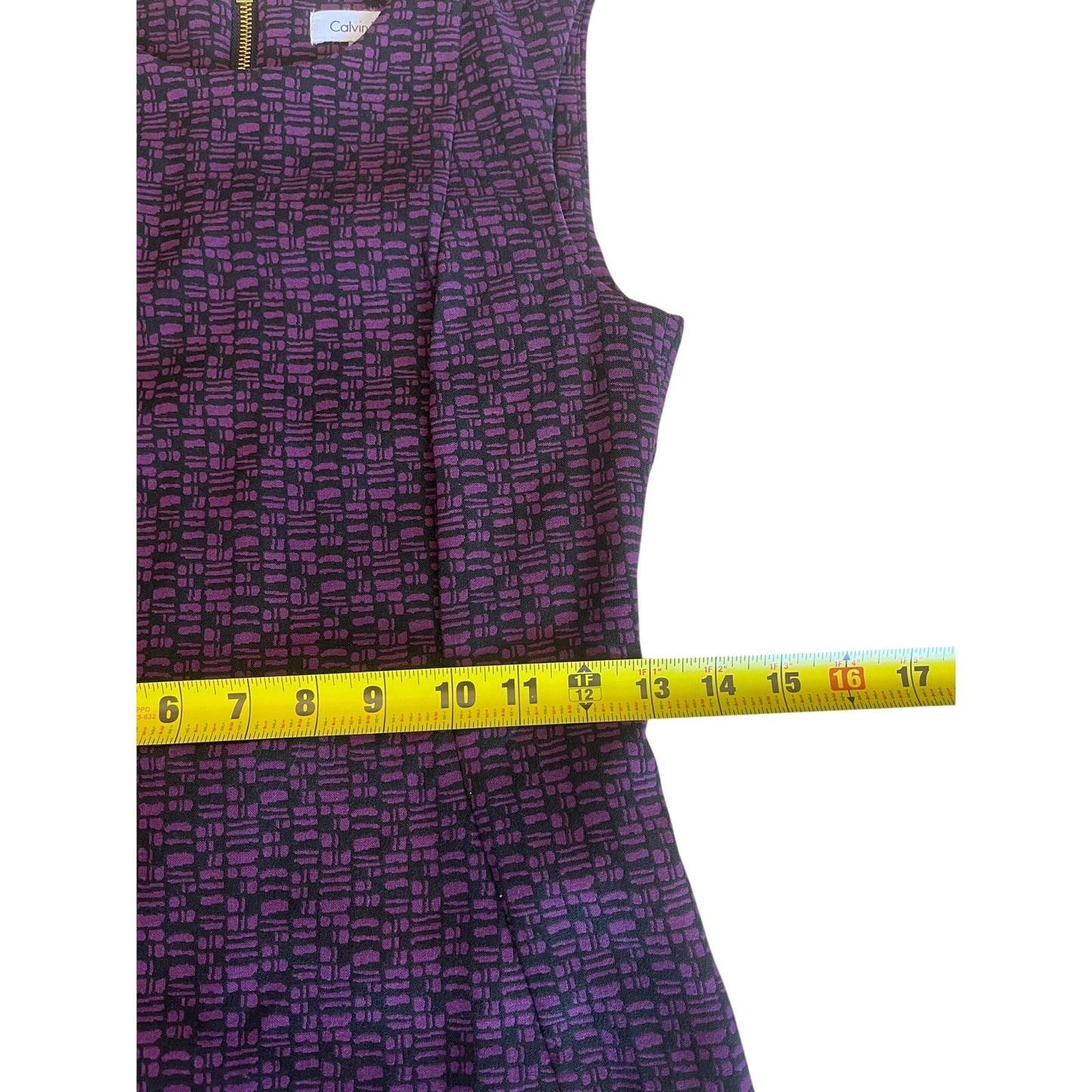 purple calvin klein dress sz 2