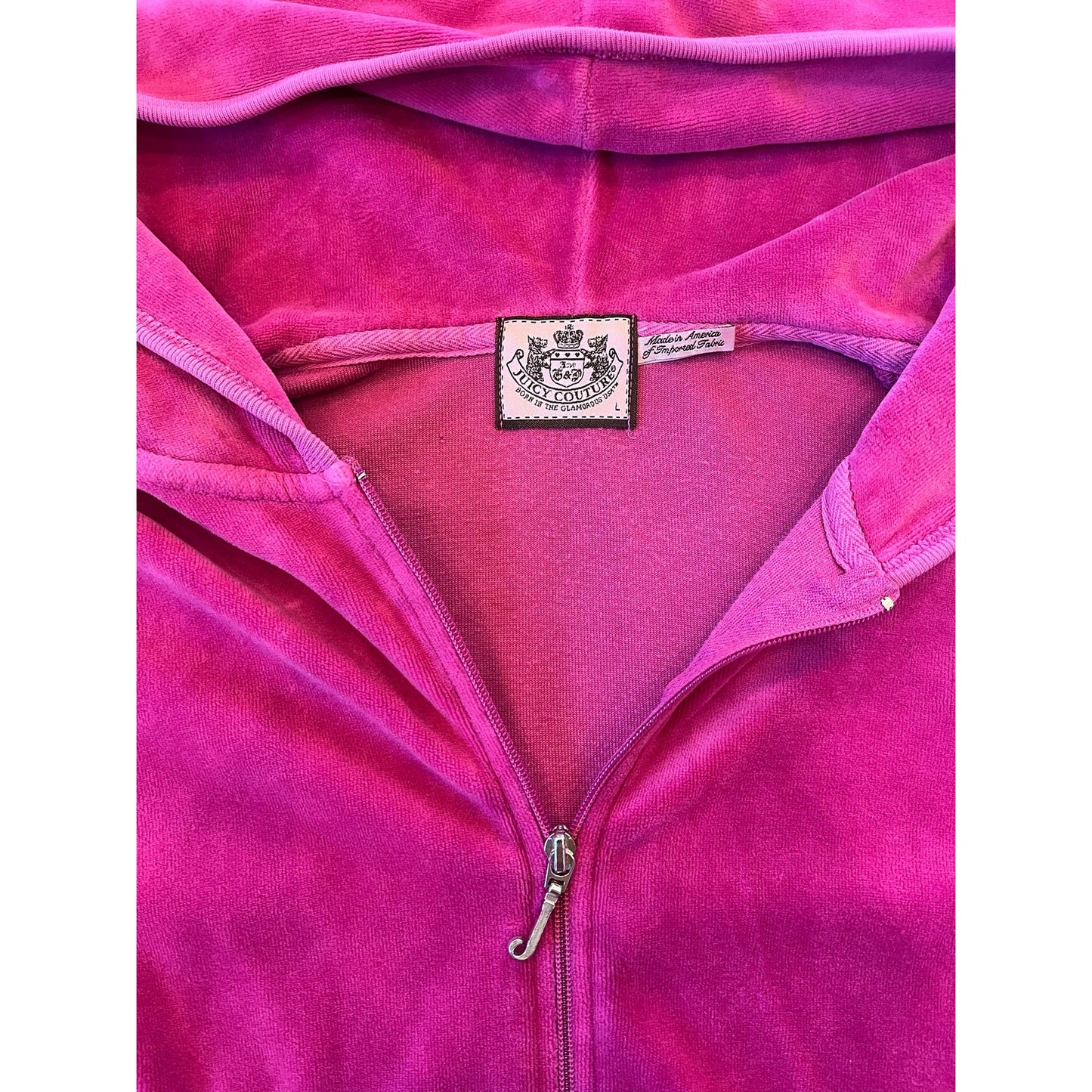 juicy couture velour tracksuit zip up purple/pink
