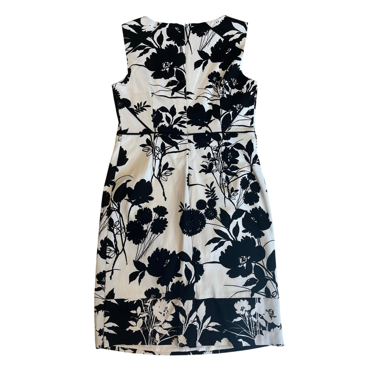Precis petite floral black and white dress
