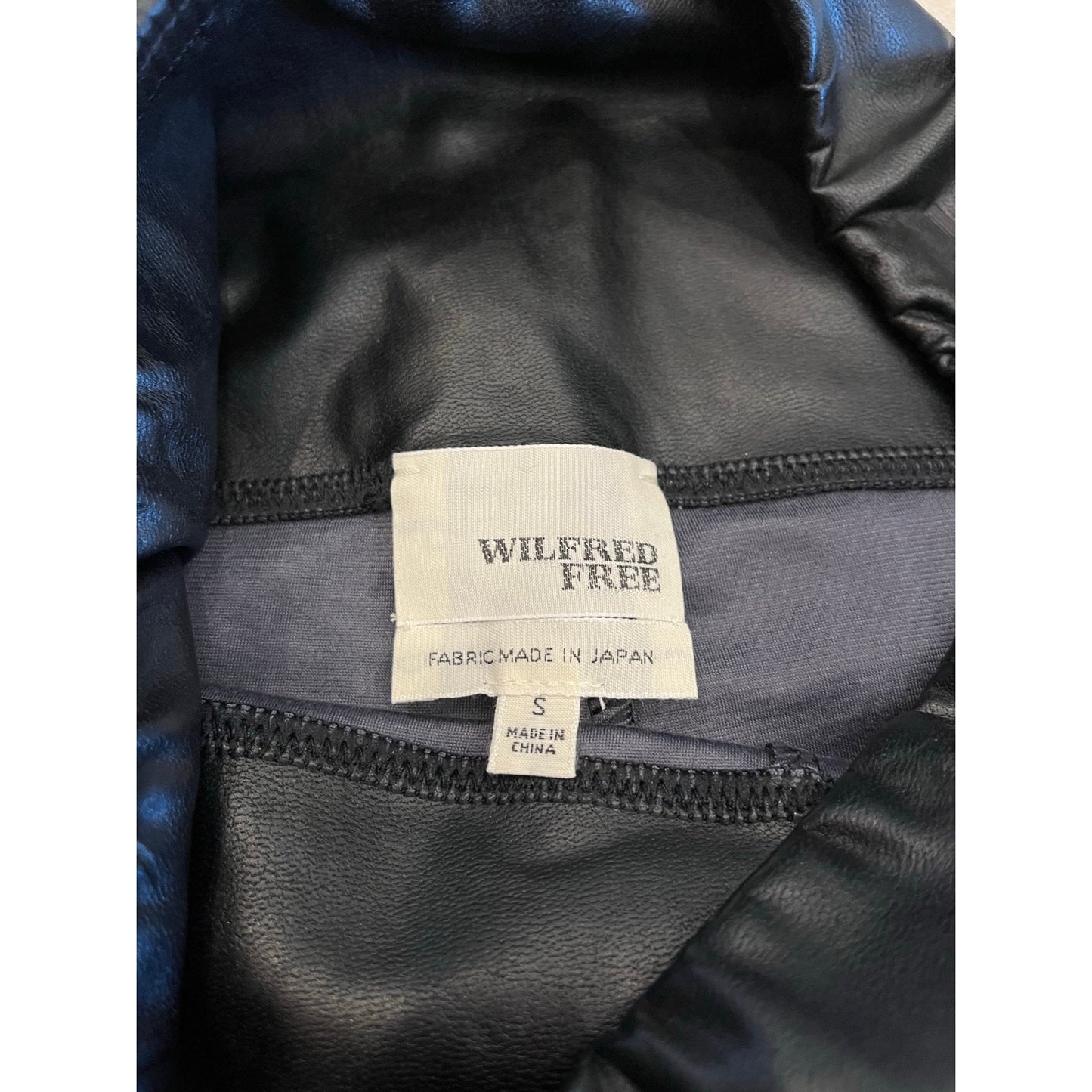 Wilfred Free Daria Pant Black Vegan Leather Leggings Size S NWT $135