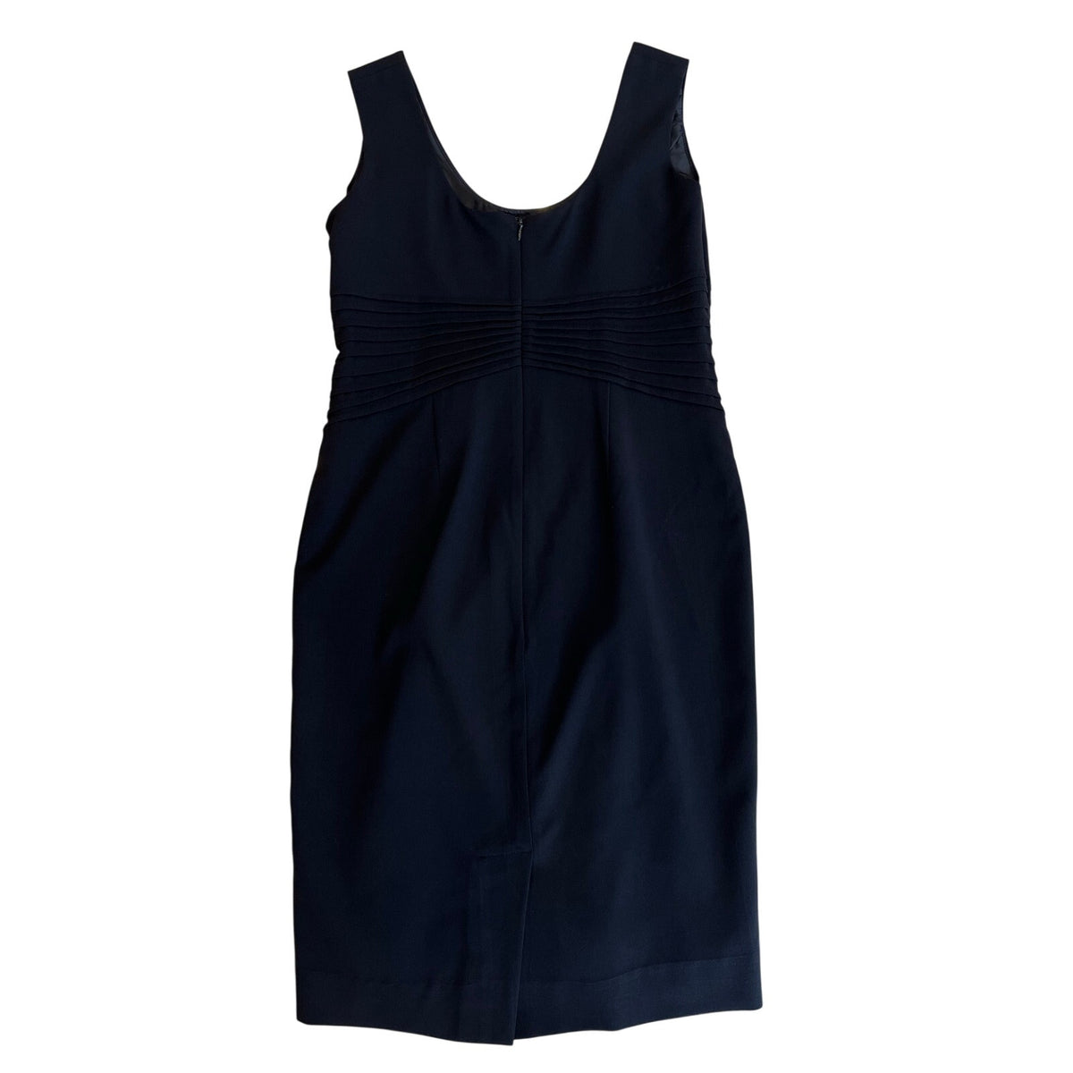 ABS Essentials Allen Schwartz Black Ruched Sheath Dress Size 6 Cocktail