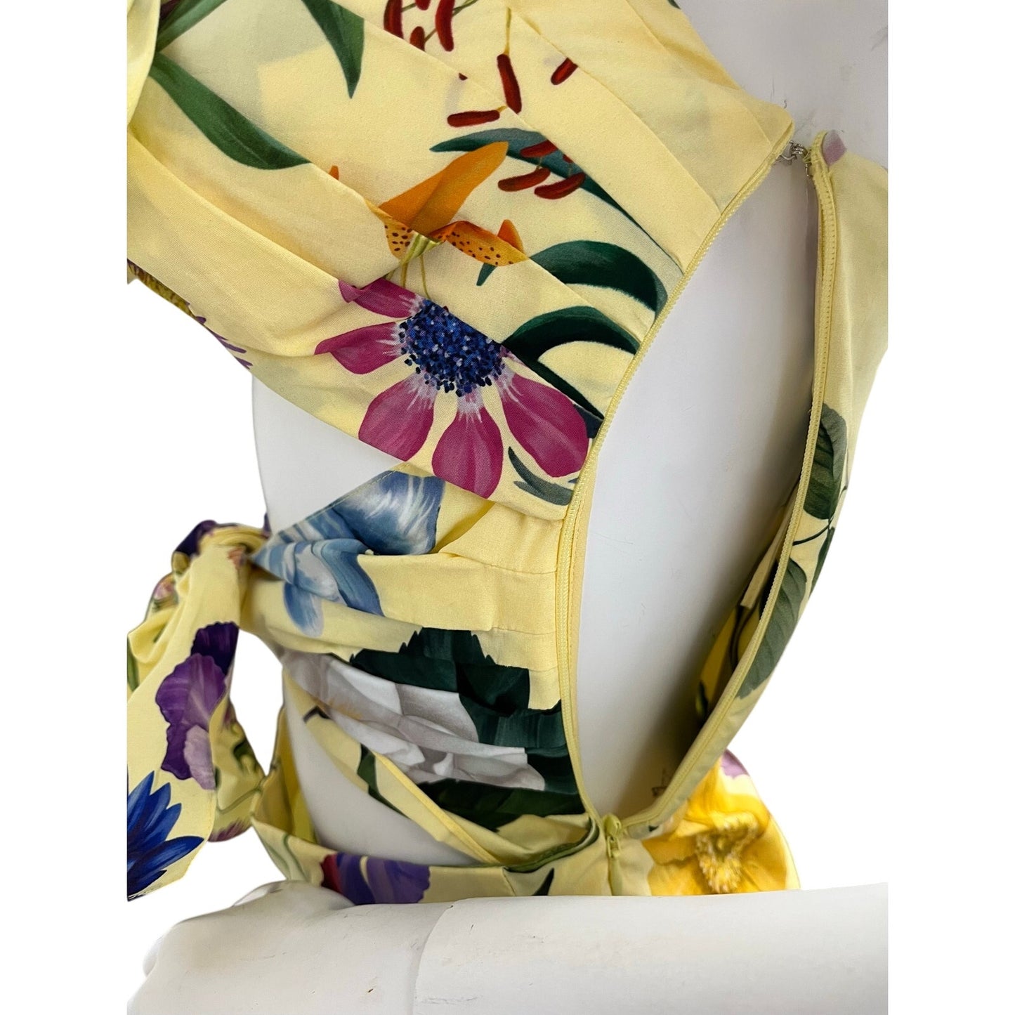 NWT Oscar de la Renta Floral Botanical Cotton Blend Jumpsuit Size 4 $2890 Retail