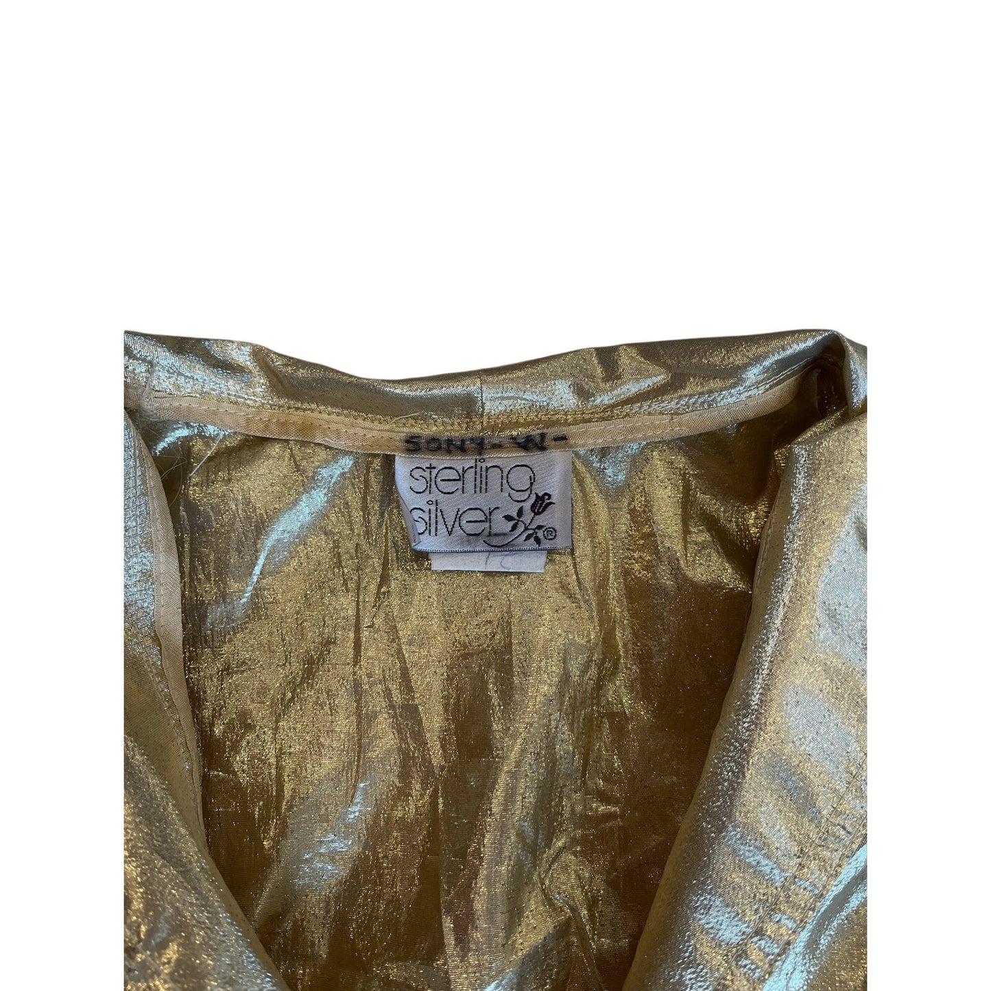 y2k vintage gold button up dress