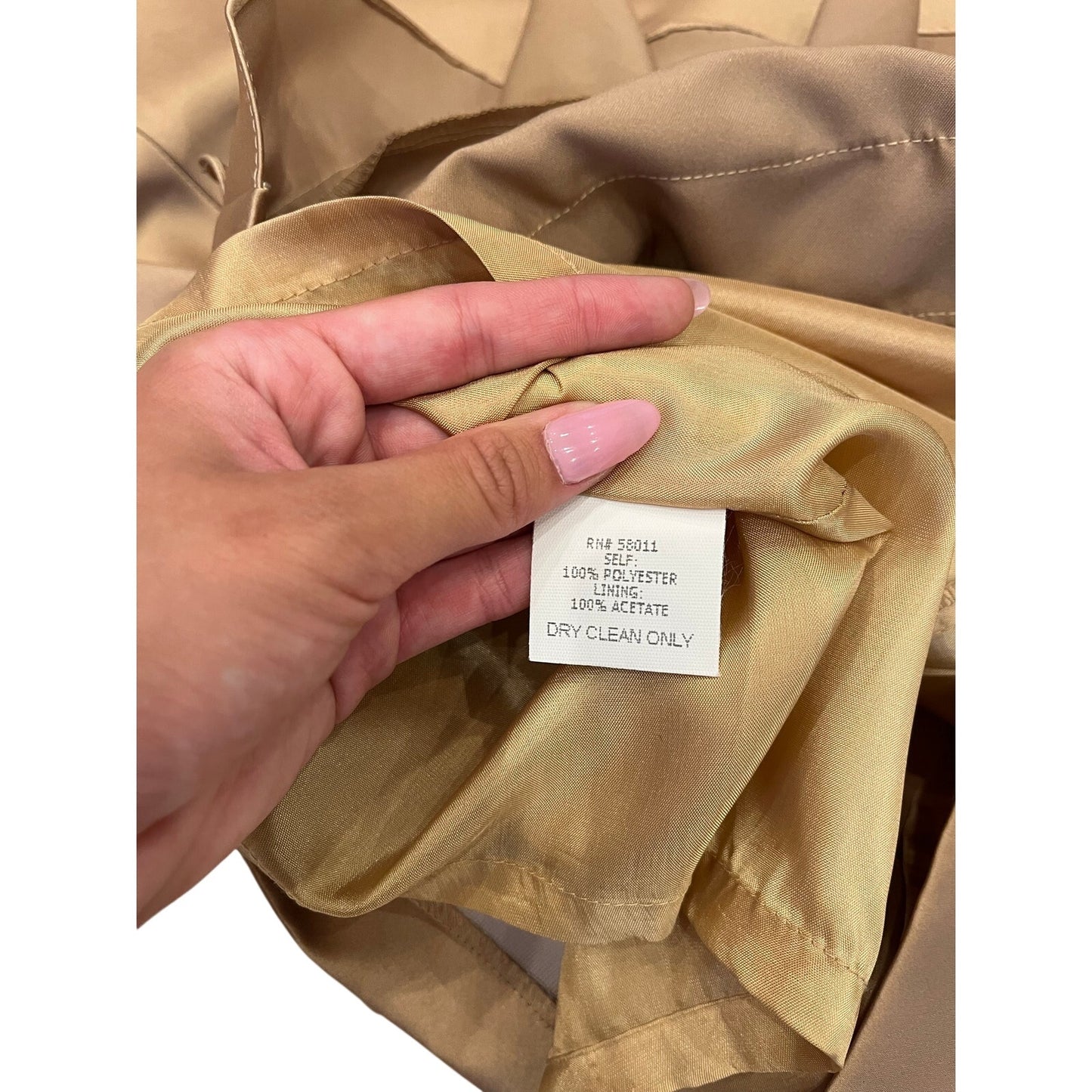 David Meister Strapless Bronze Satin Ruffle Cocktail Sheath Dress Size 6 Evening