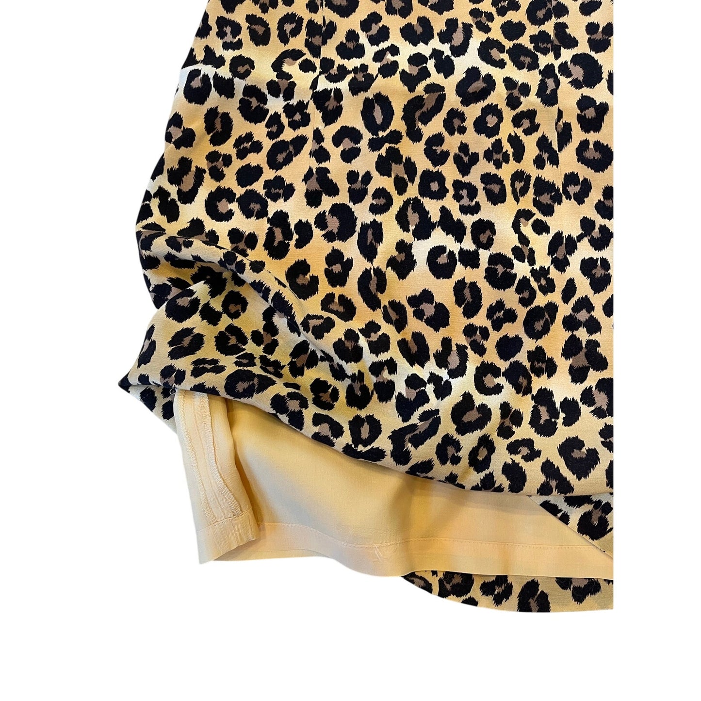 Nicole Miller NYC Leopard Print Sheath Dress Size 4 Sleeveless Bodycon