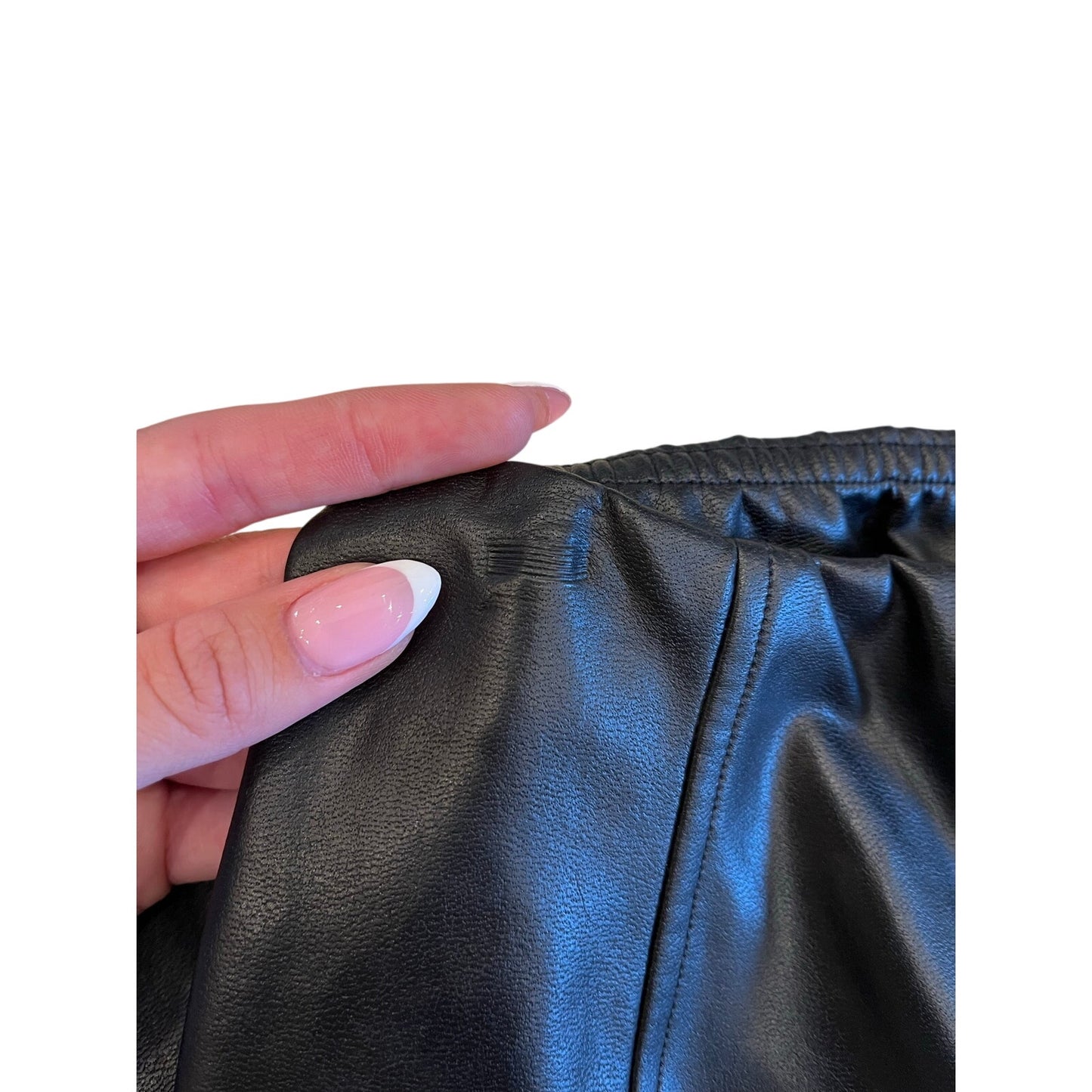 Wilfred Free Daria Pant Black Vegan Leather Leggings Size S NWT $135