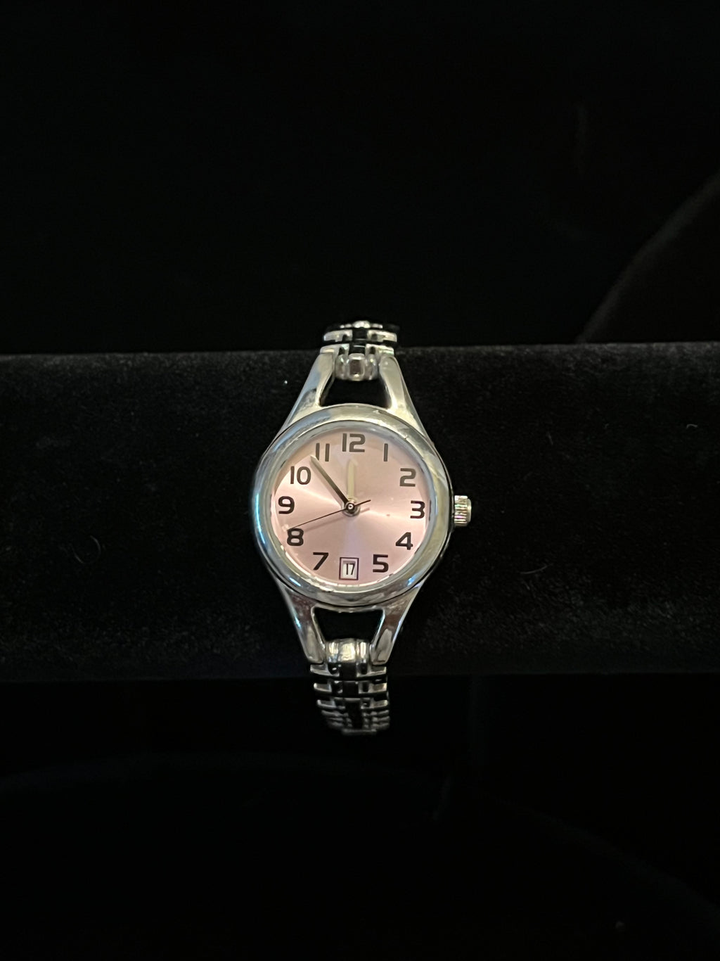vintage women's watch- pink face