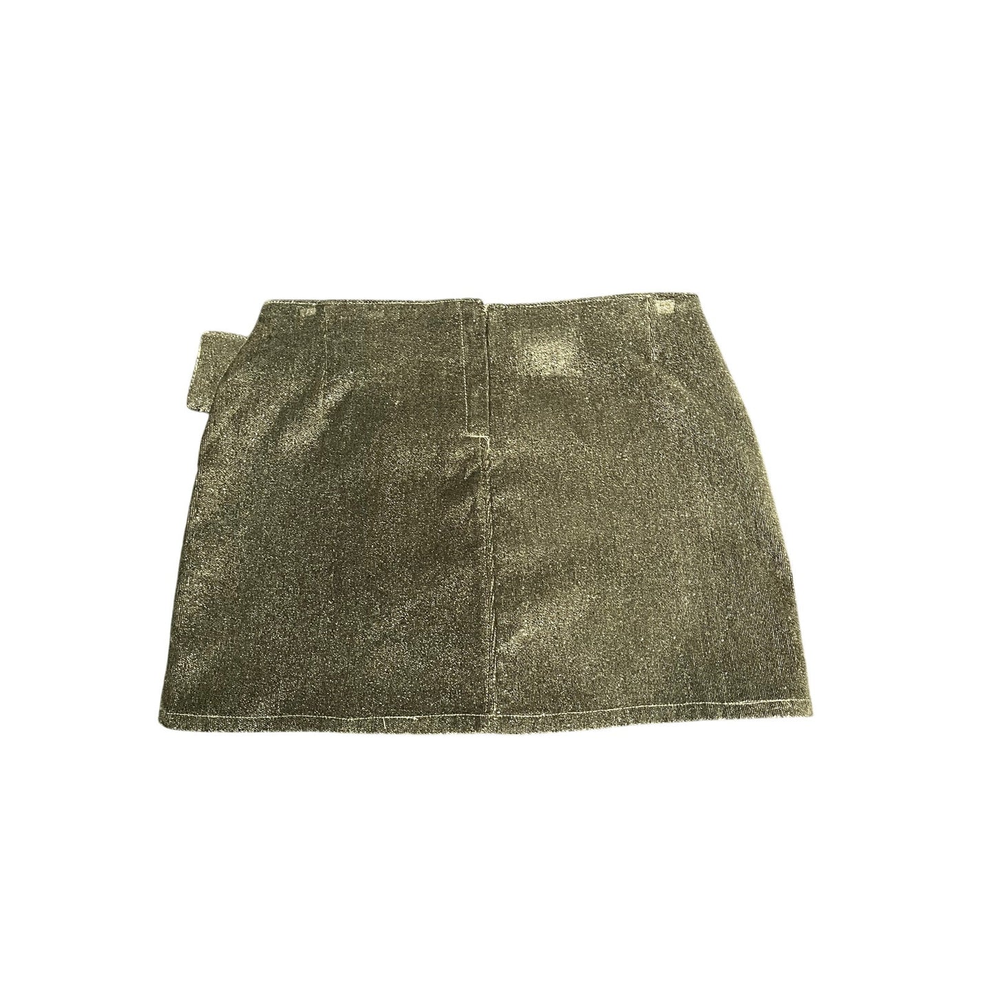 y2k bubblegum sparkly mini skirt with belt sz 11/12
