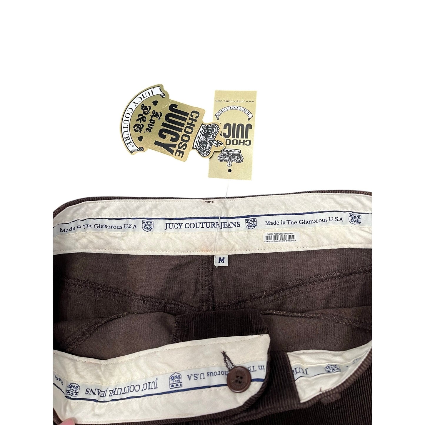 y2k deadstock juicy couture corduroy skirt sz medium