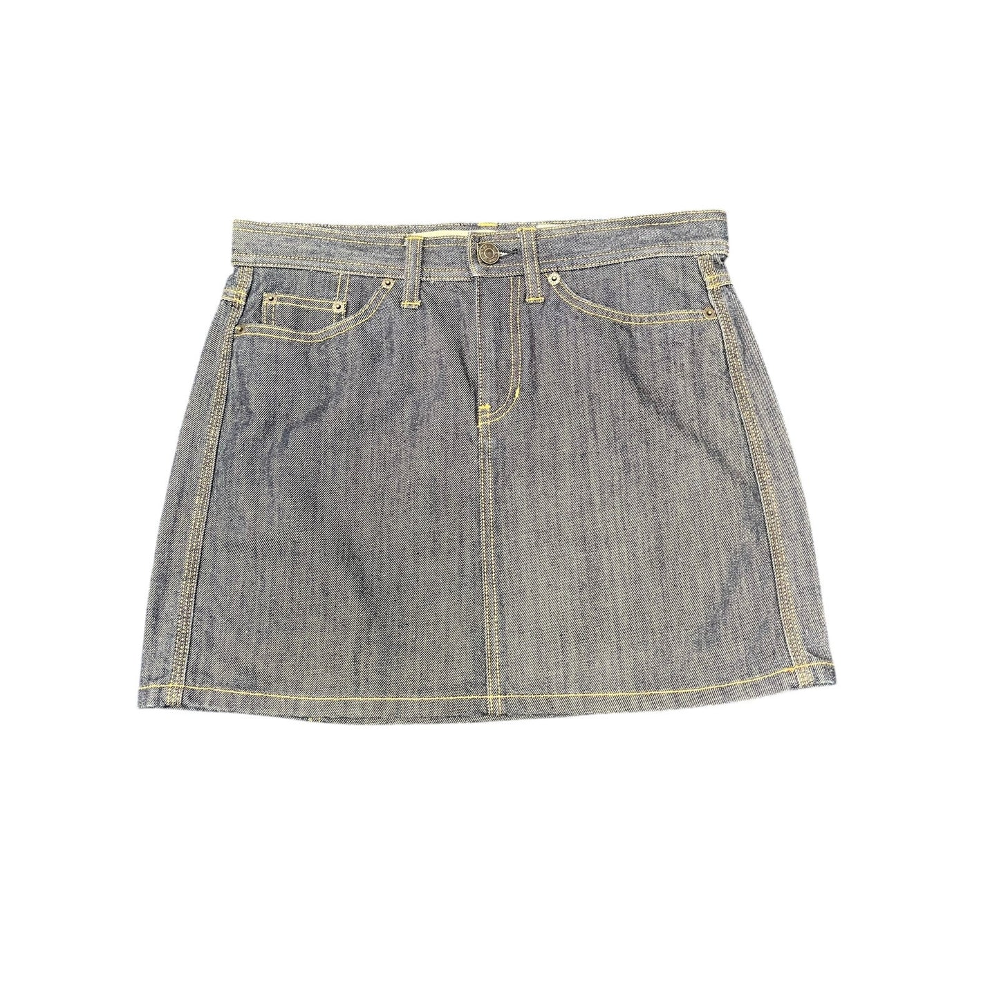 2000s gap denim mini skirt
