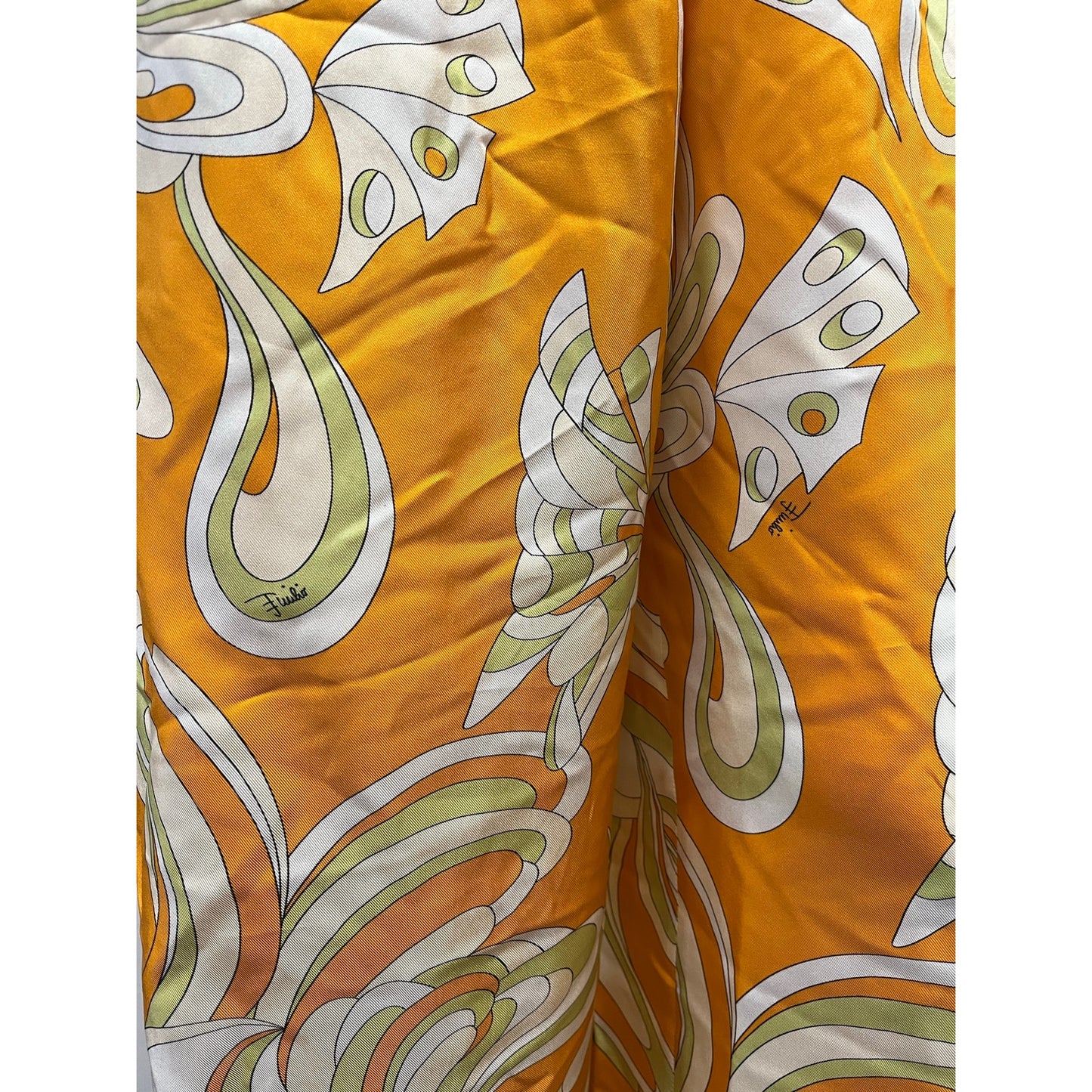 NWT Emilio Pucci Silk Printed Wide Leg Trousers Made in Italy Signature Print