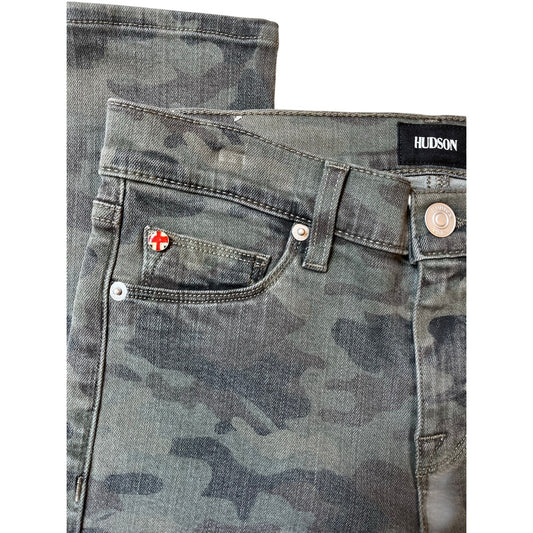 NWT Hudson Nico Mid Rise Ankle Skinny Jeans Ten Incognito Camo Print Size 25