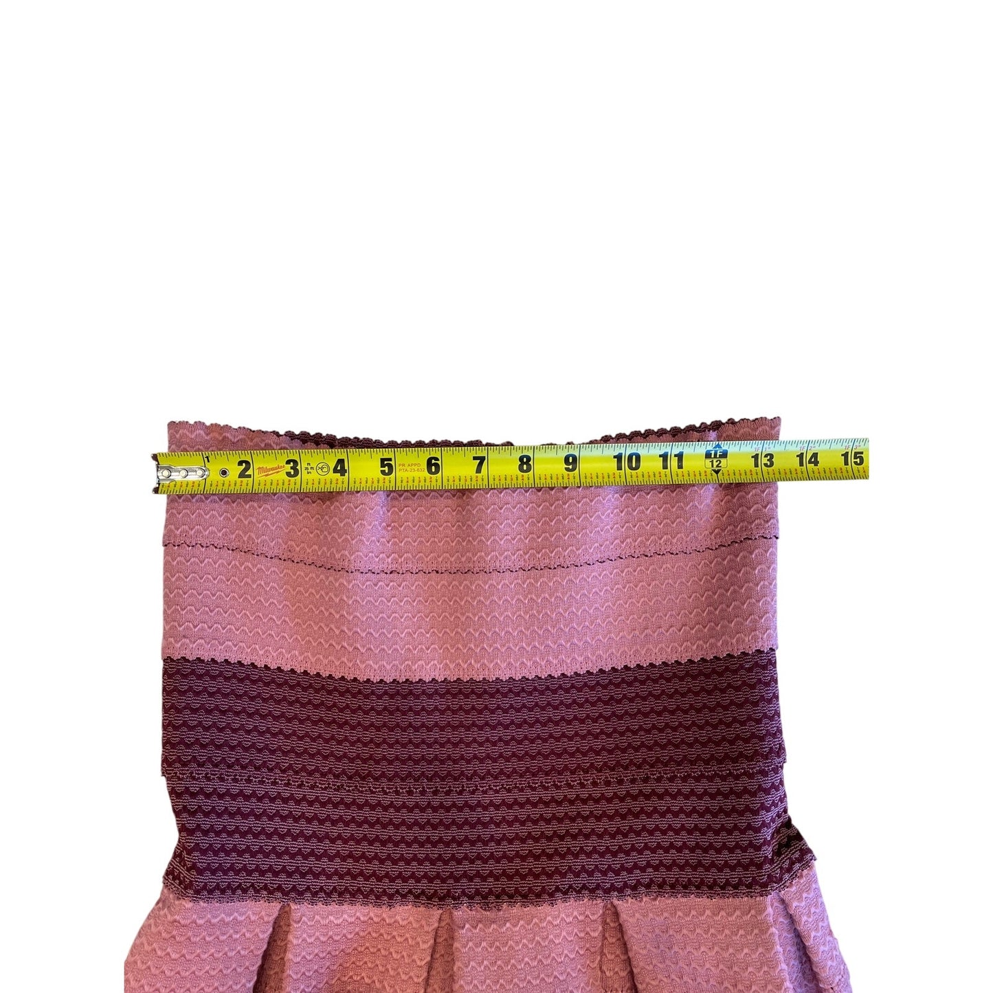 Pleasure Doing Business Strapless Bandage Fit & Flare Dress Pink Purple Sz M