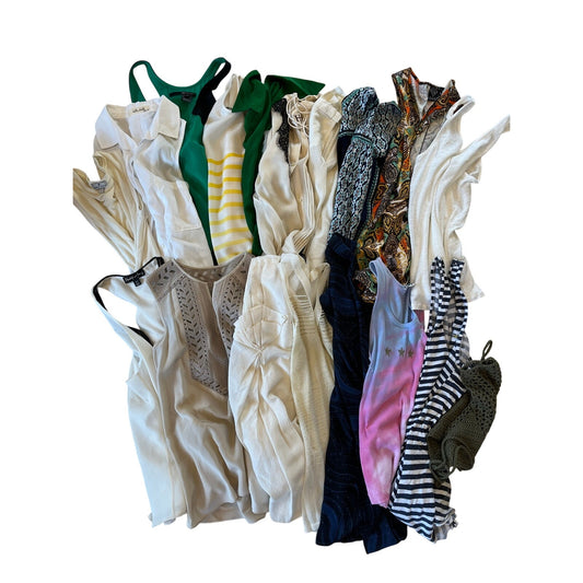 Womens blouses and tops- Lot of 18 bulk