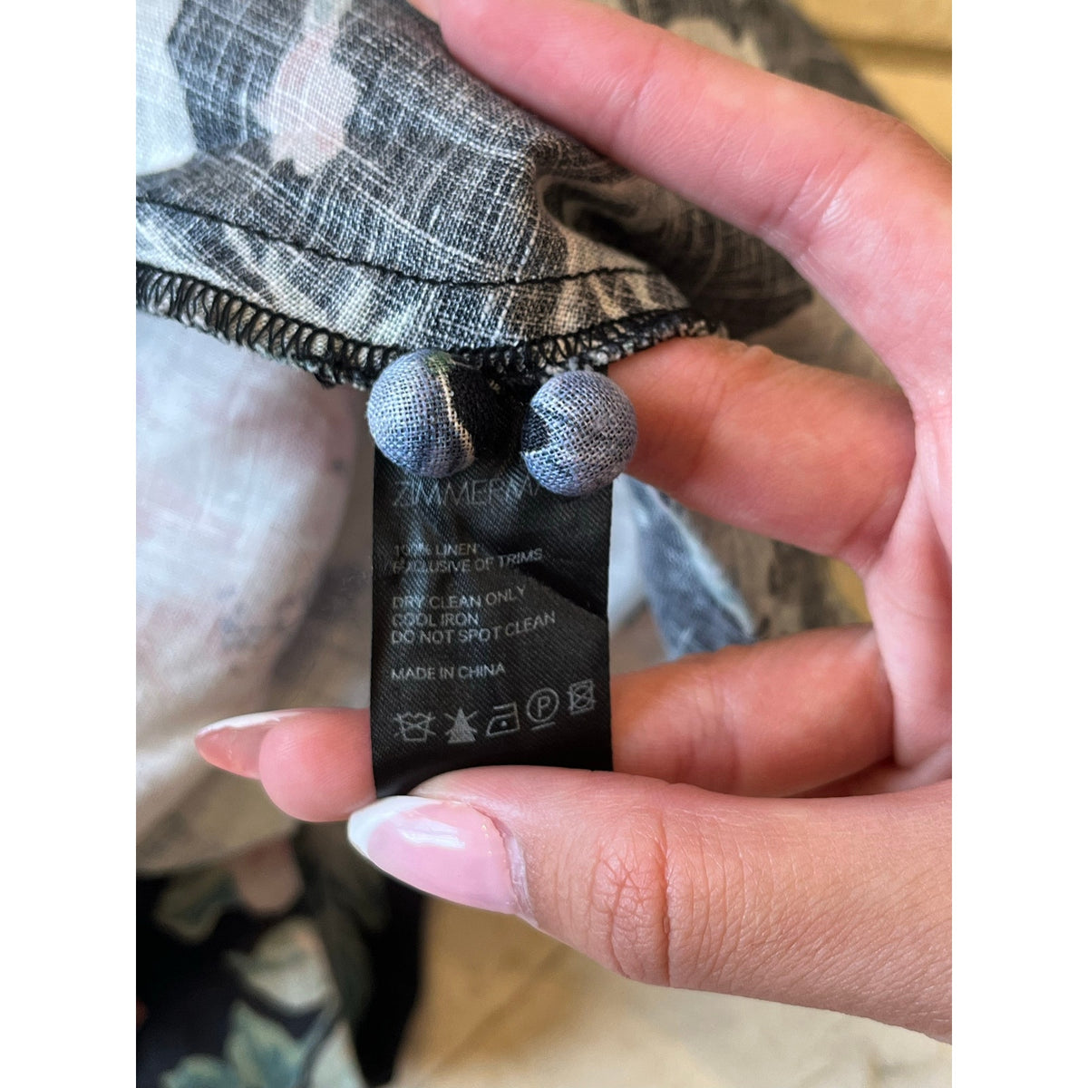 zimmermann floral mini dress long sleeve