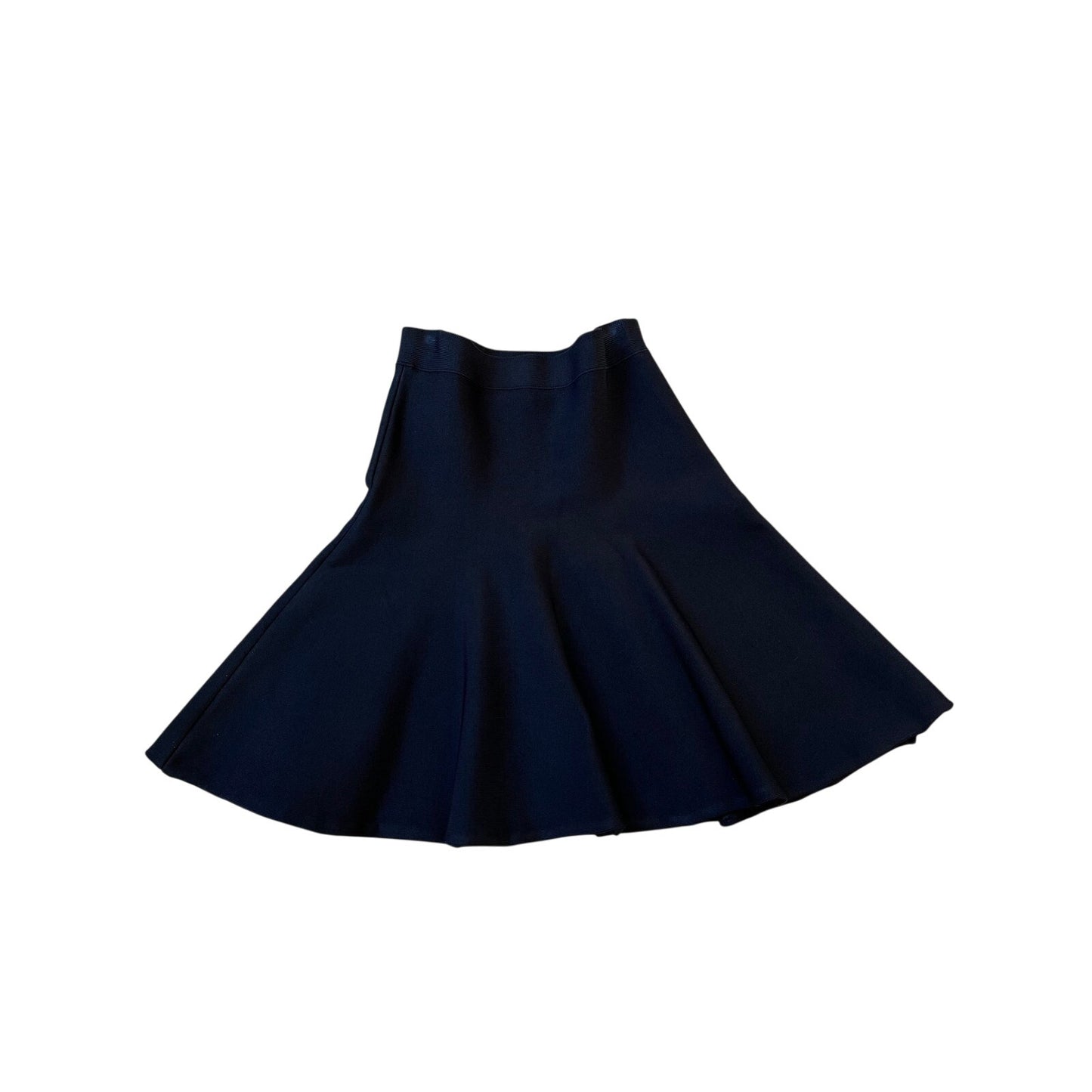 BCBGMAXAZRIA Black Flare Bandage Skirt S