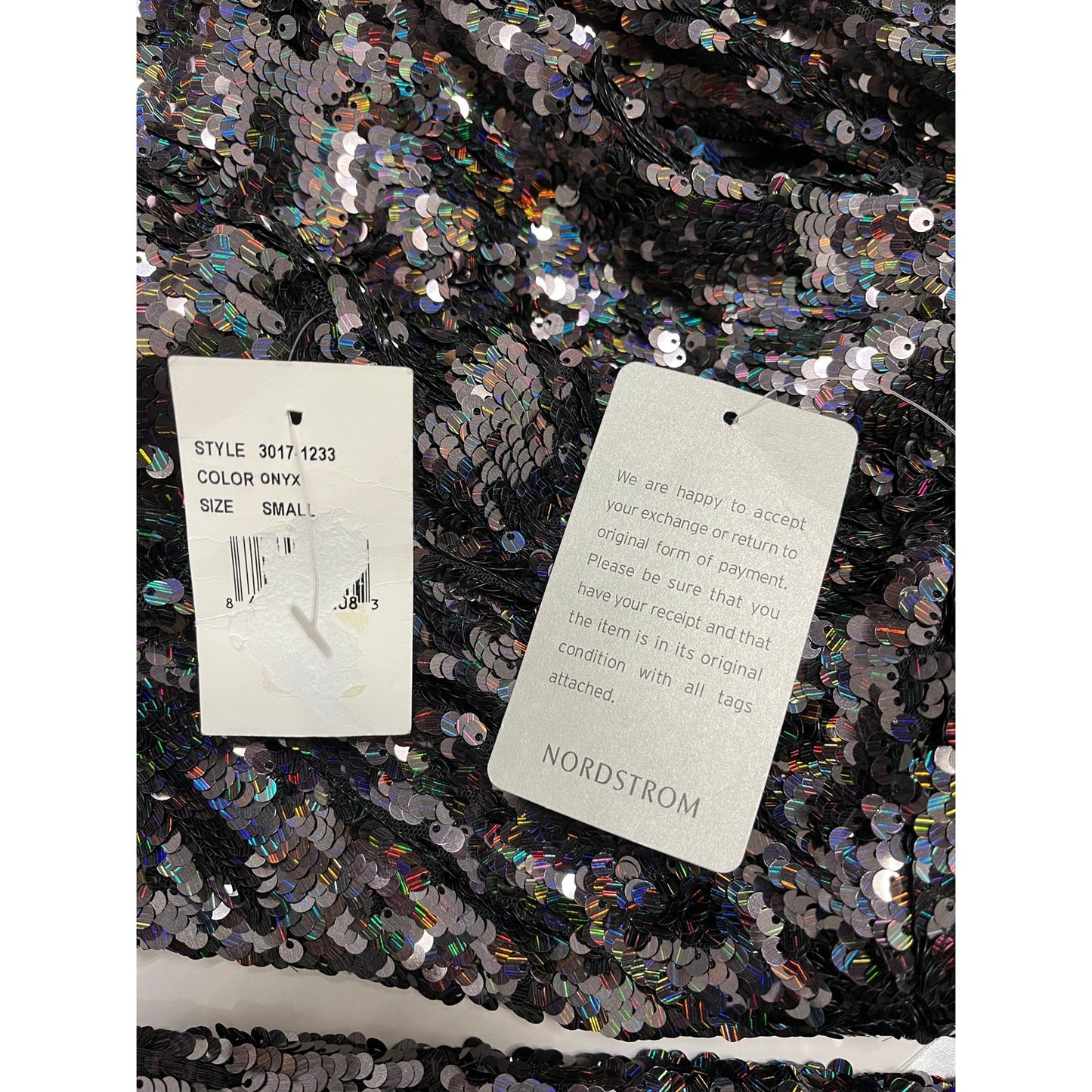 NWT Dress The Population Black Sequin Evening Jumpsuit Size Small