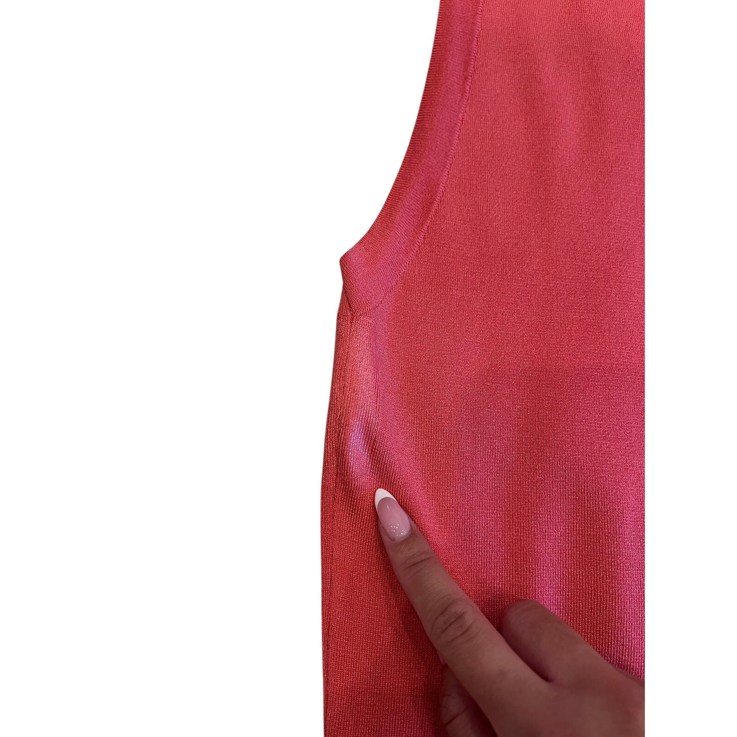 Gucci Pink Silk Blend Knit Sleeveless Tank Top Size S Made in Italy