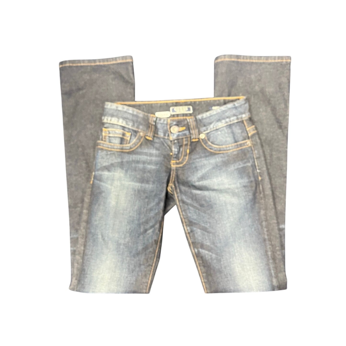 y2k guess low waisted flare jeans sz 24