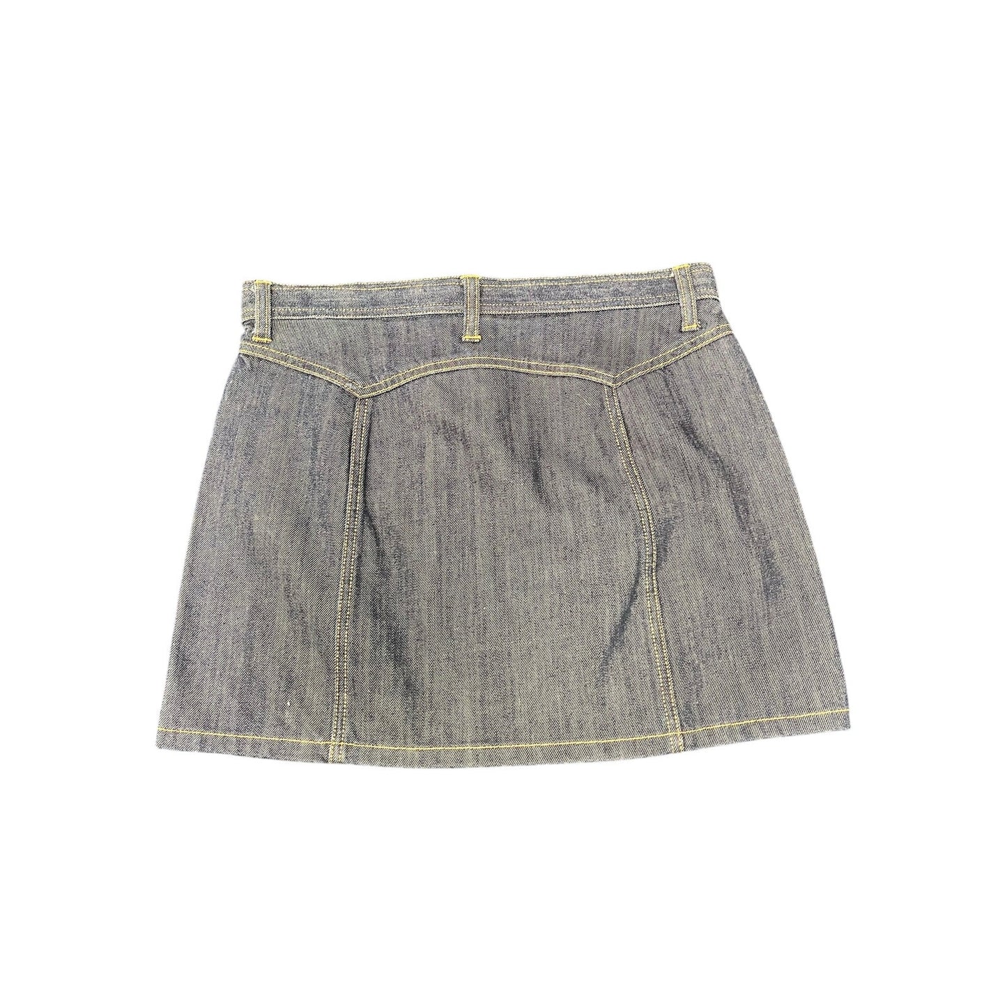 2000s gap denim mini skirt