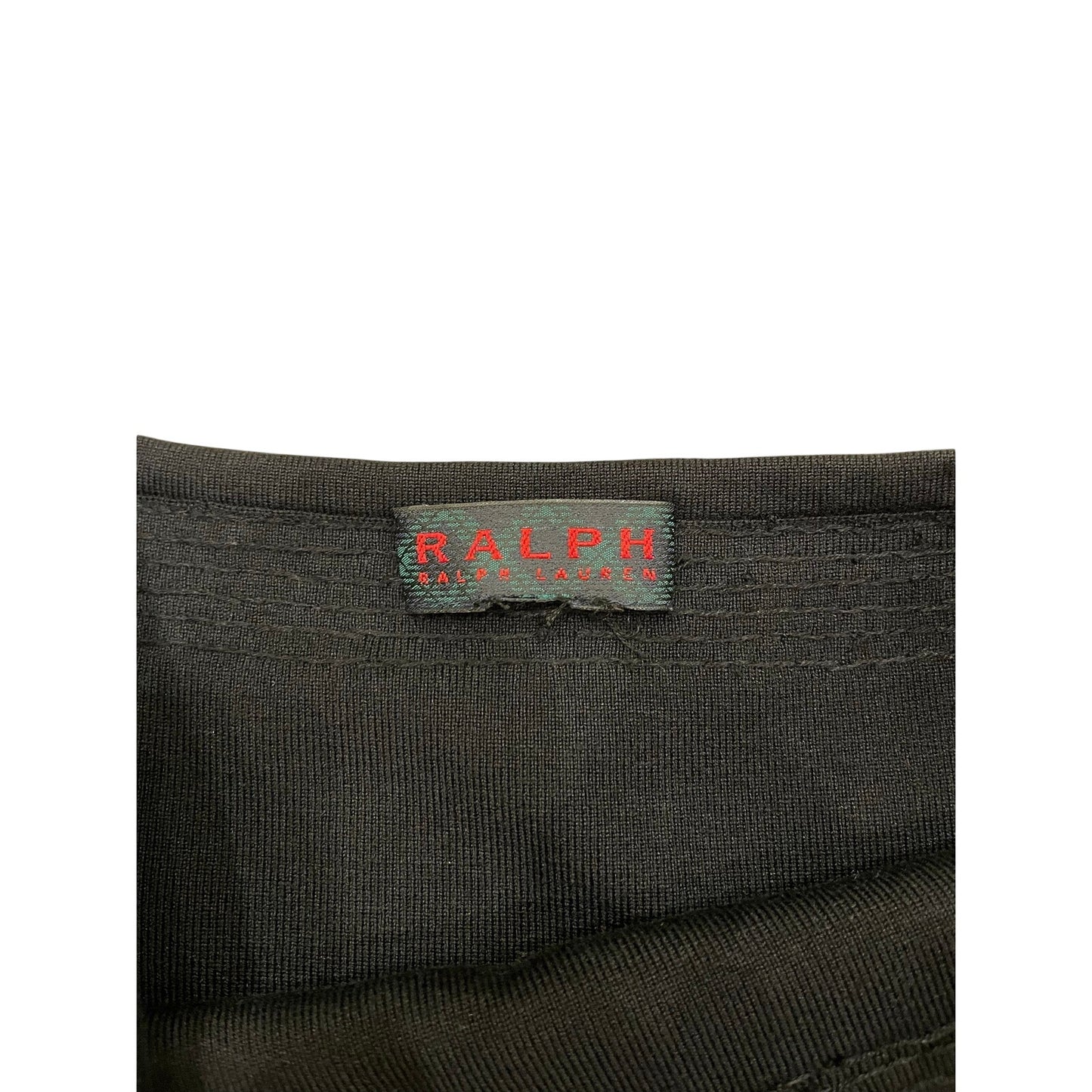 Ralph Lauren Black Sequin Trim Knit Tube Top Strapless Stretch Size S