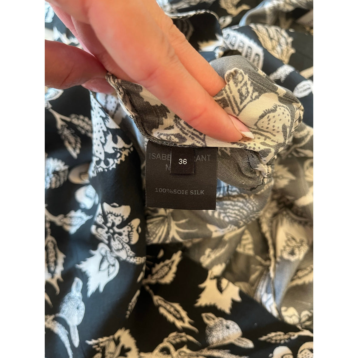 100% silk Isabel Marant mini floral dress