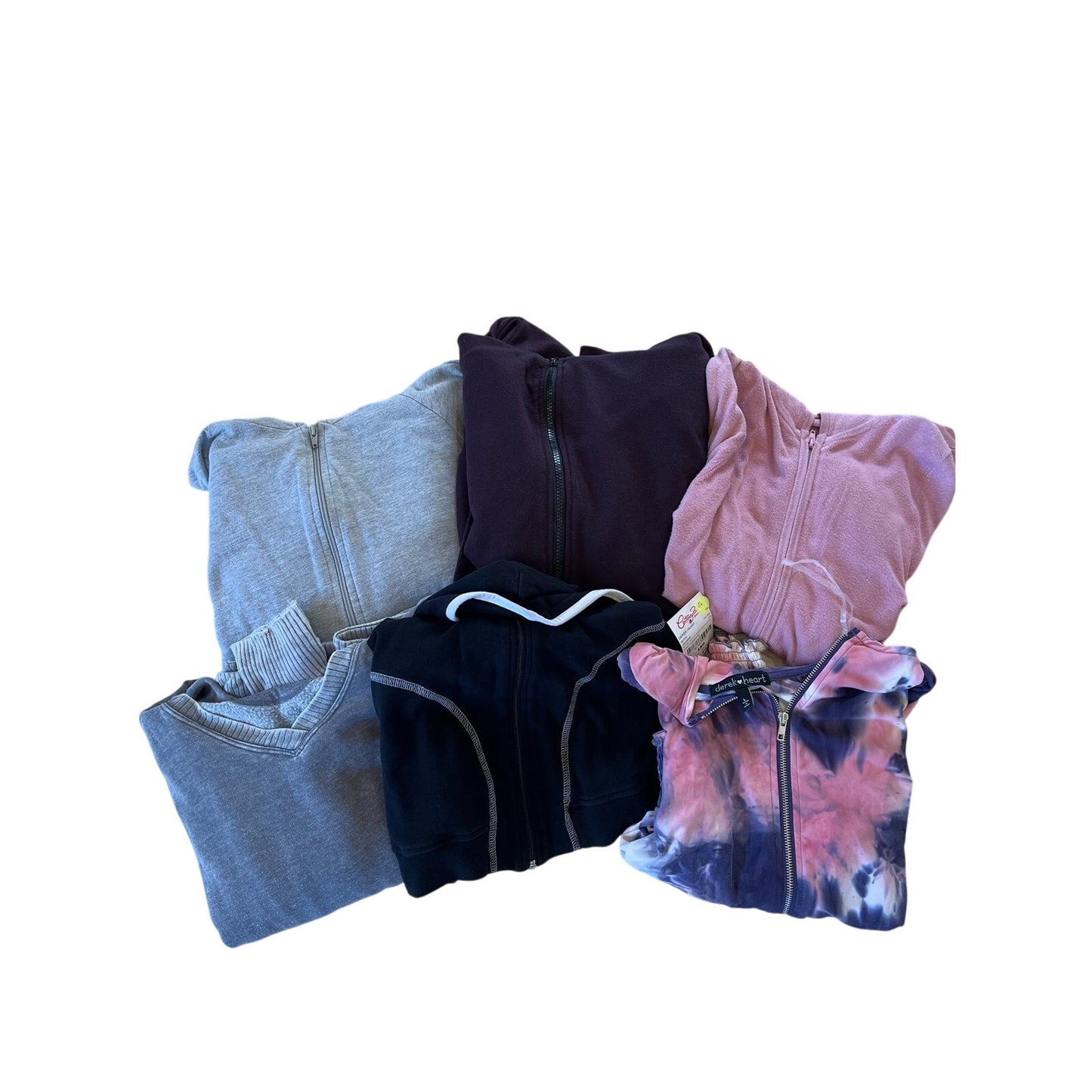 womens lot of 6 y2k zip up jackets- bulk