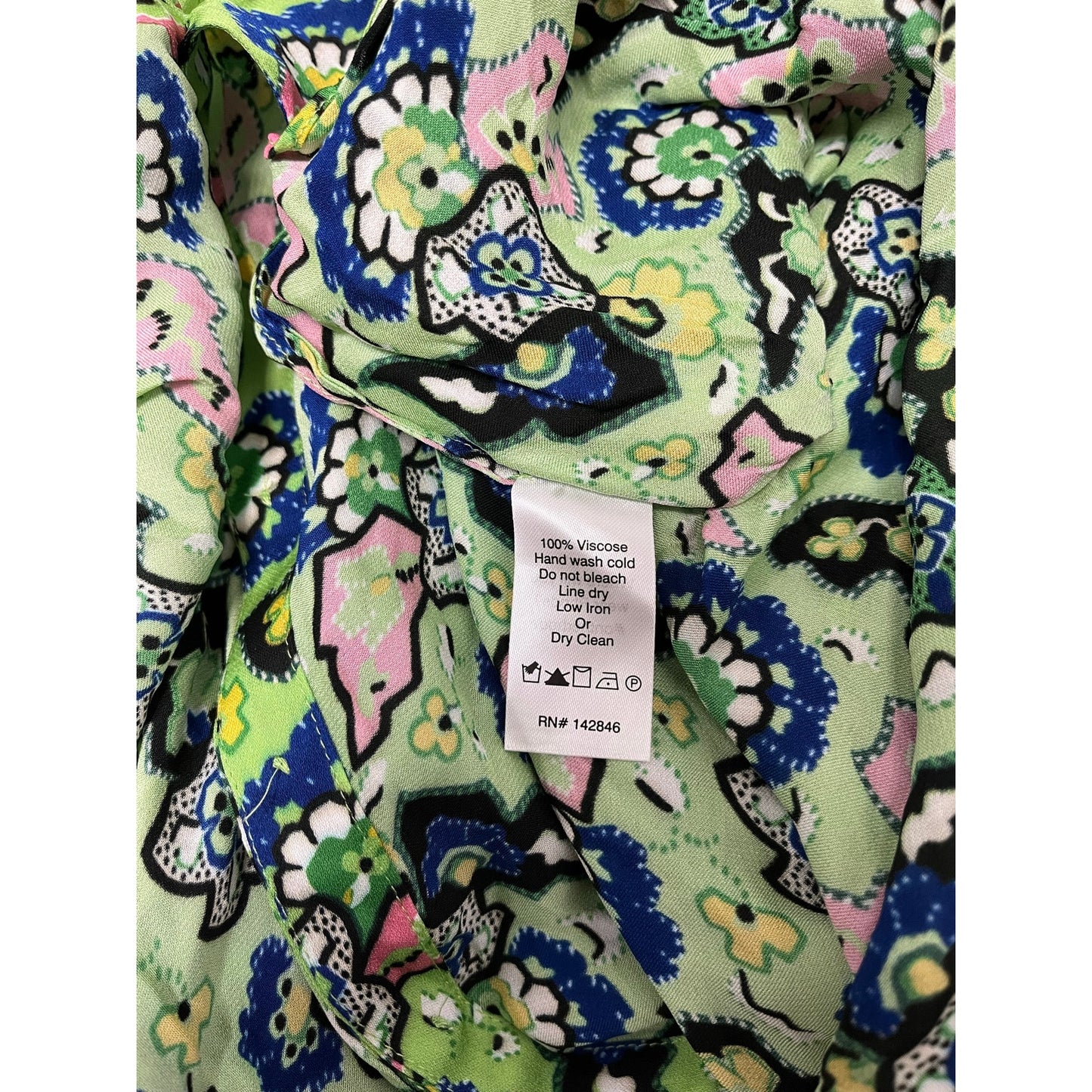 NWT RHODE Ada Maxi Dress Mosaic Floral Grass Print Size Small
