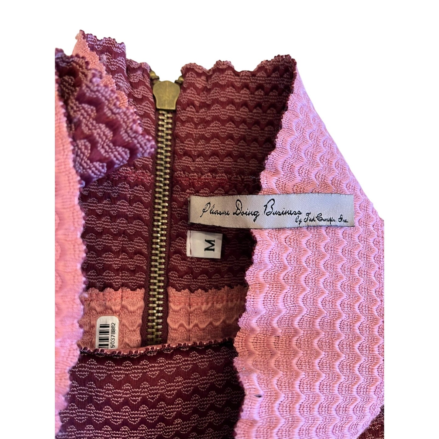 Pleasure Doing Business Strapless Bandage Fit & Flare Dress Pink Purple Sz M