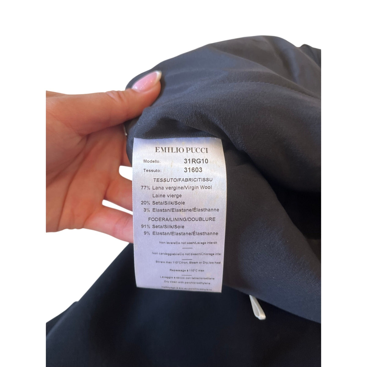 Emilio Pucci Virgin Wool Knee-Length Dress