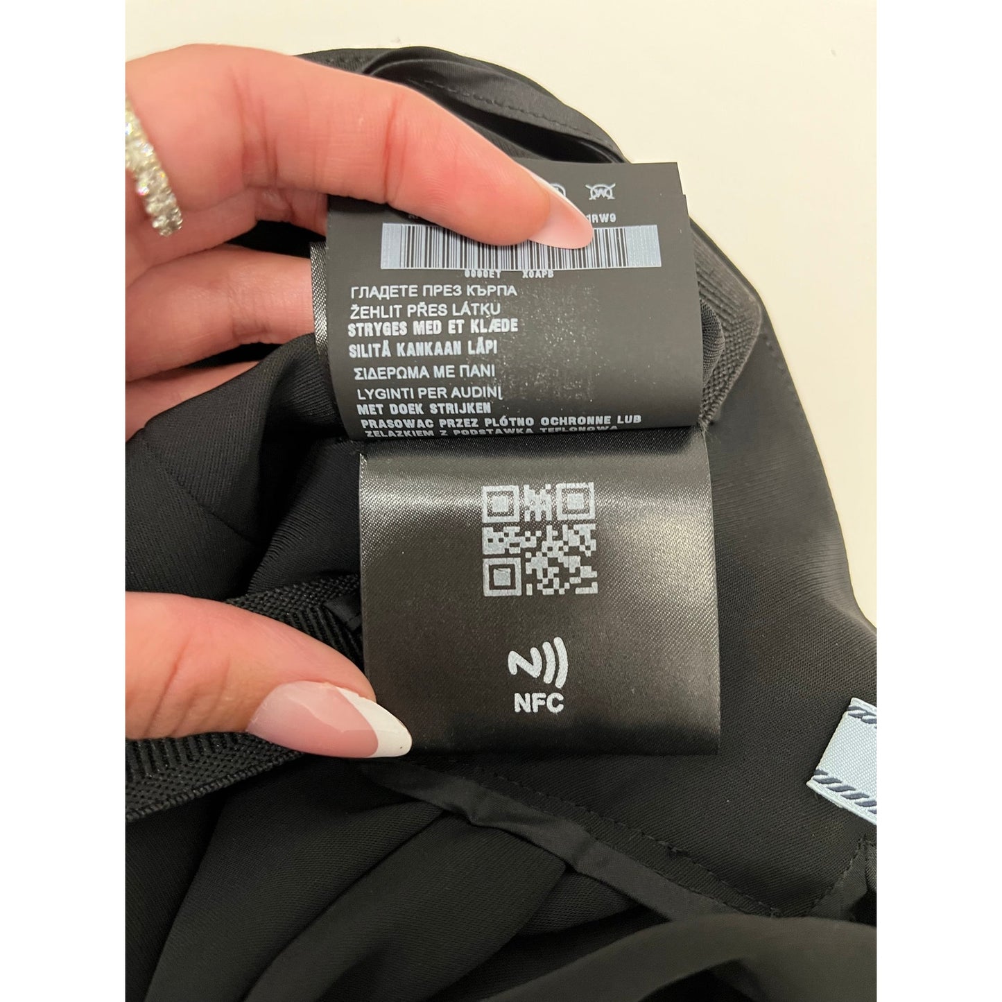 Authentic Prada Triangle Logo Strappy Open Back Mini Dress Black IT 40