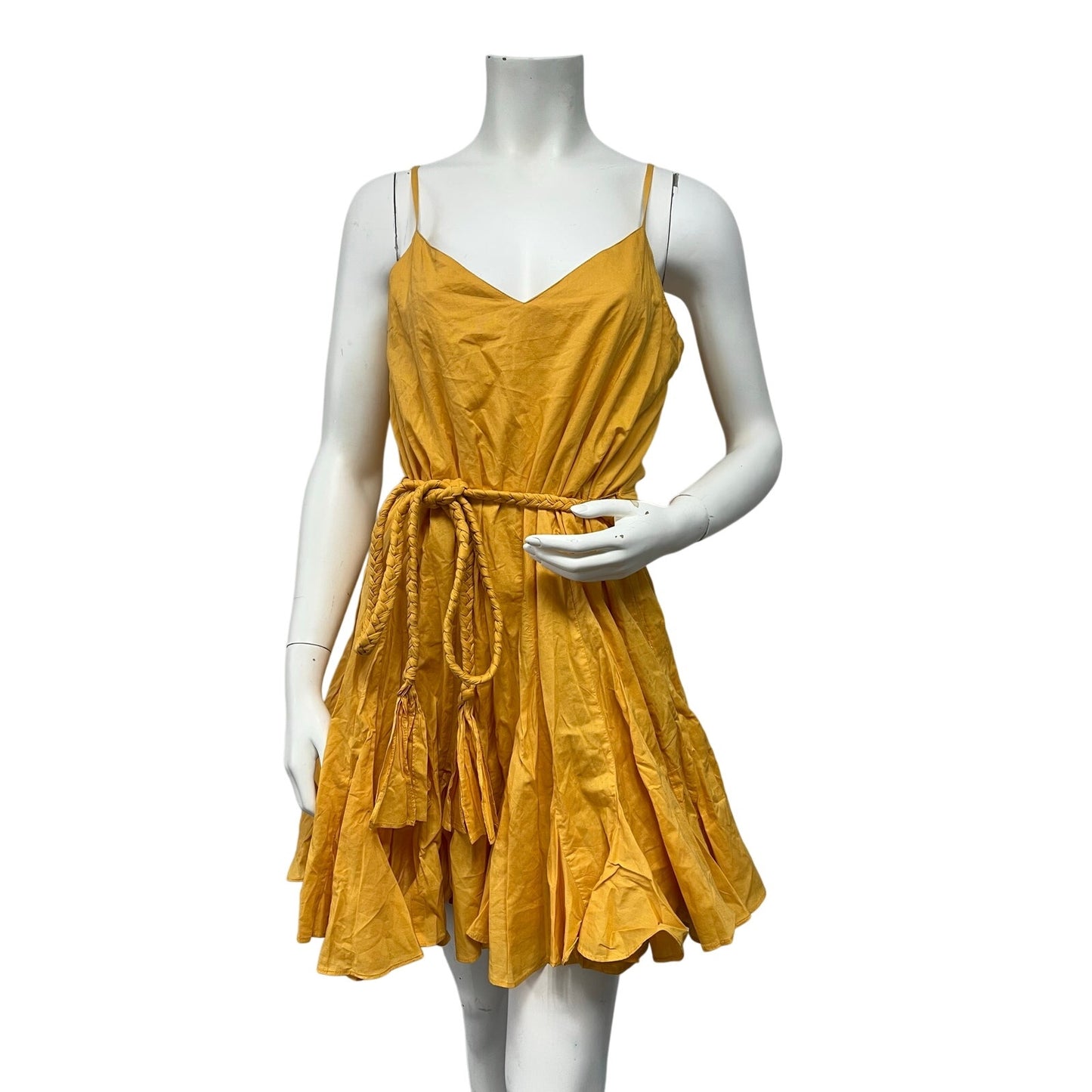 NWT RHODE Casey Dress Sorbet Yellow Mini Dress Size Small