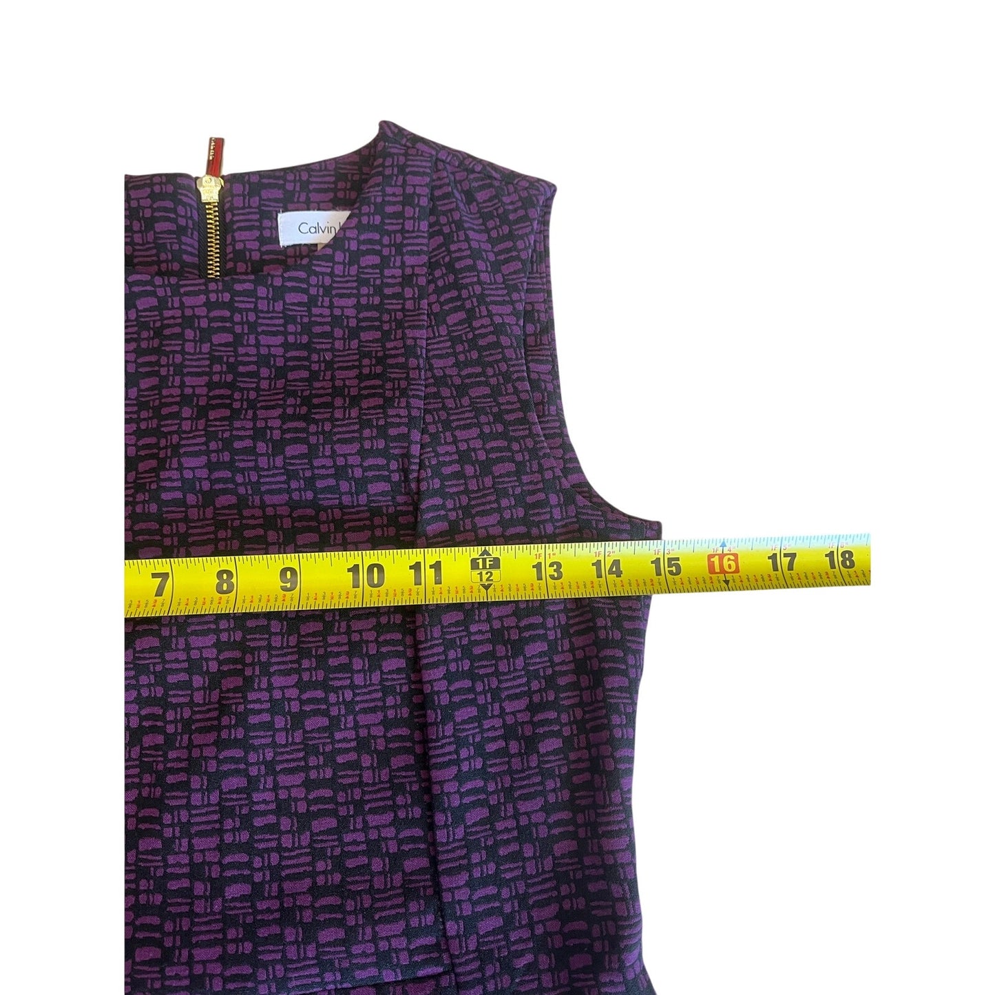 purple calvin klein dress sz 2