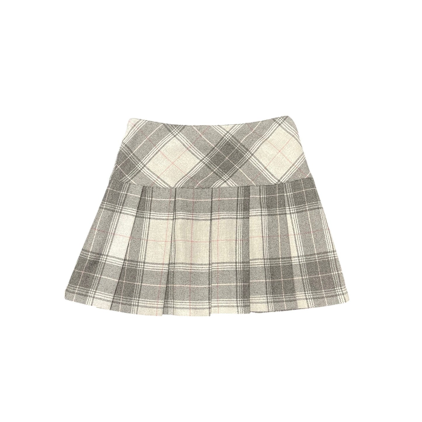 y2k gap pleated mini skirt with pink