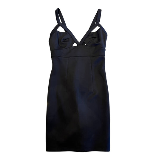 BLVD Collection Black Bodycon Mini Dress XS Cutout Strappy Cocktail Party NWT