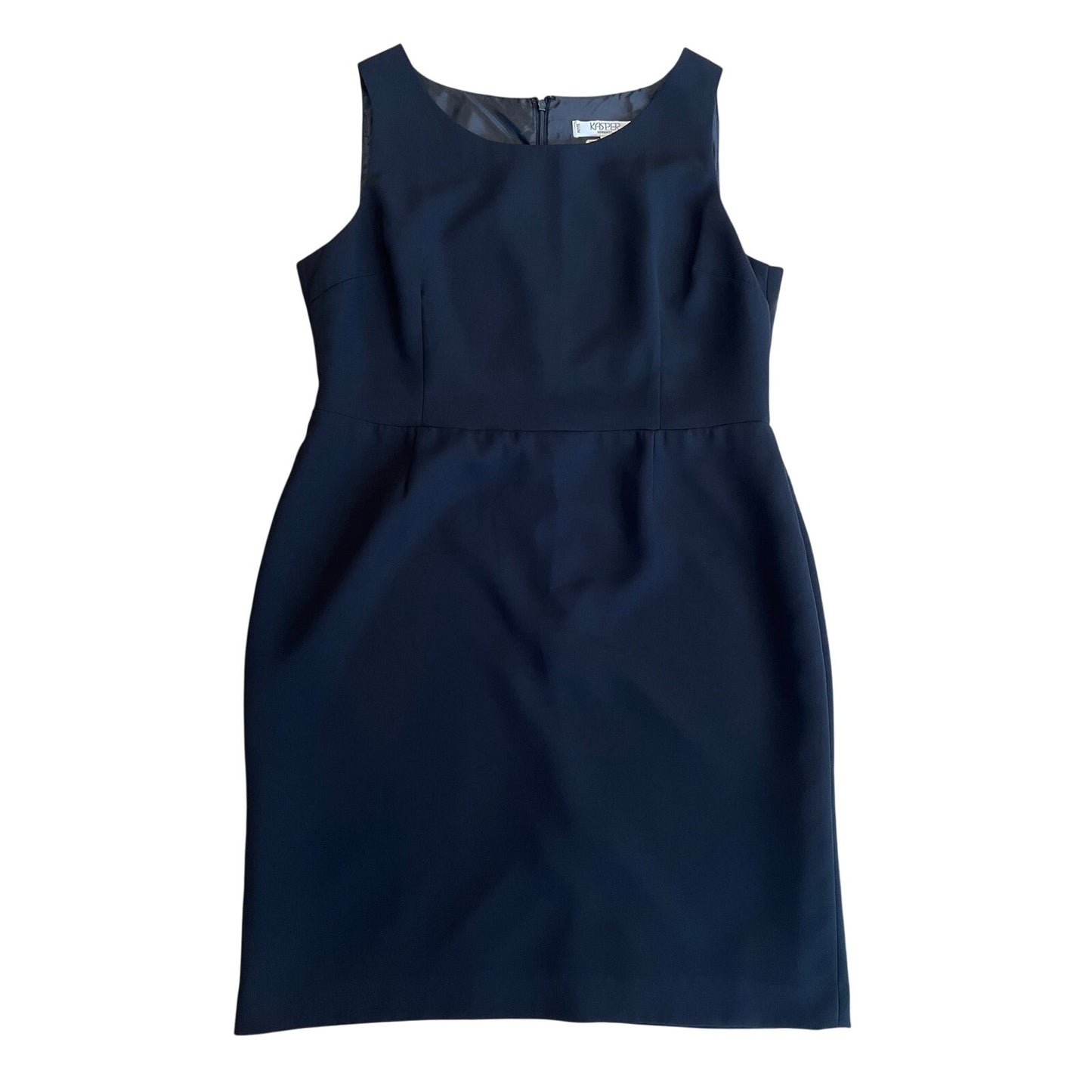 Kasper Separates Black Sleeveless Sheath Dress Size 14P Petite Career