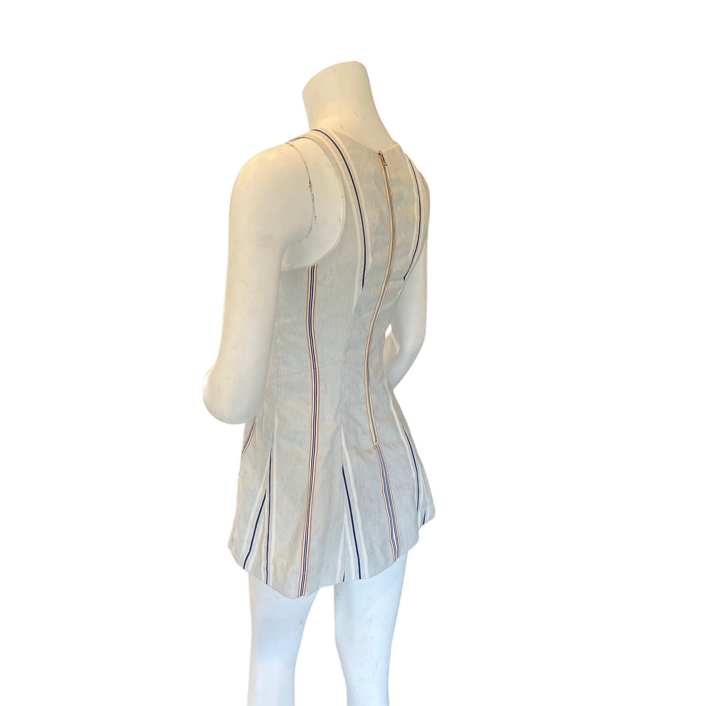 Rag & Bone Linen Blend Striped Dress NWT 0 $450