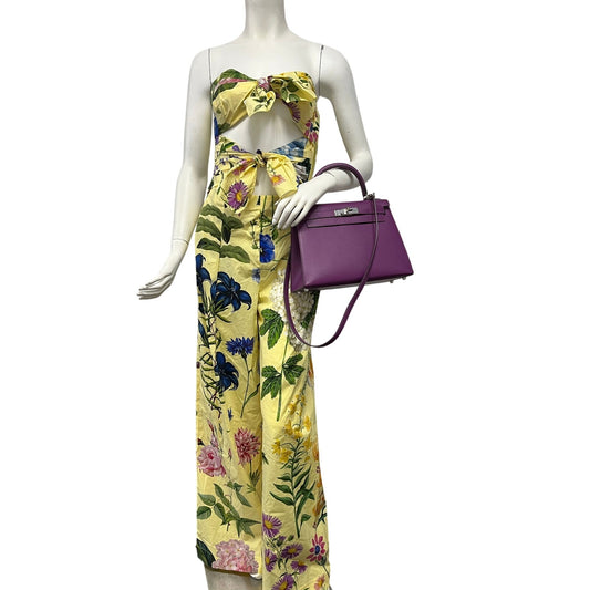 NWT Oscar de la Renta Floral Botanical Cotton Blend Jumpsuit Size 4 $2890 Retail